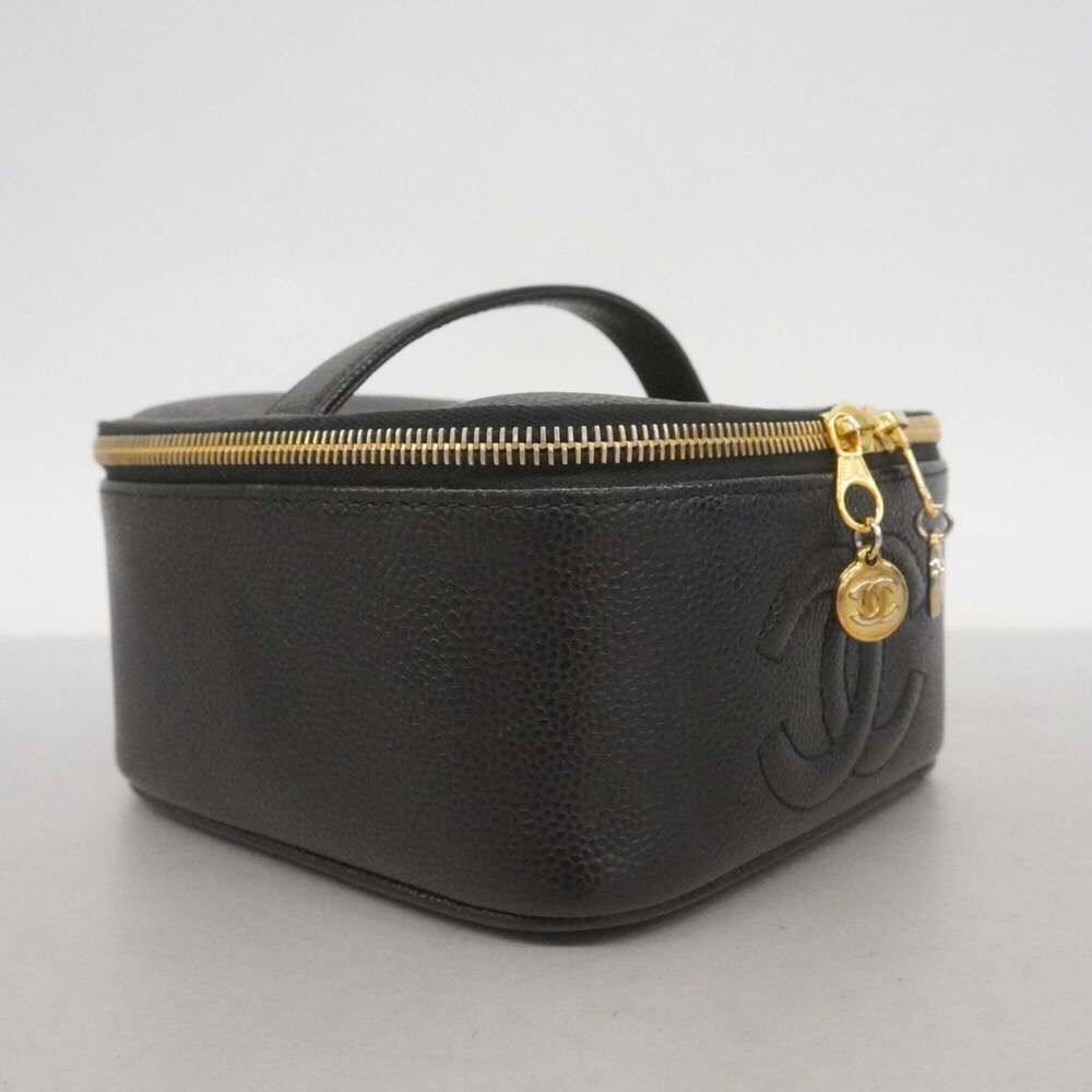 CHANEL Black Caviar Leather Vanity Bag - Picture 2 of 10